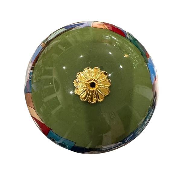 Pier 1 Li Bien 2016 Hand Painted Ornament features Jesus, Joseph, Mary & 3 Kings - Picture 9 of 11